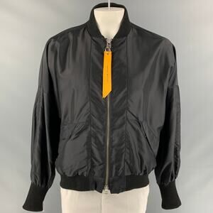 DANIEL PATRICK Size L Black Polyester Bomber Jacket